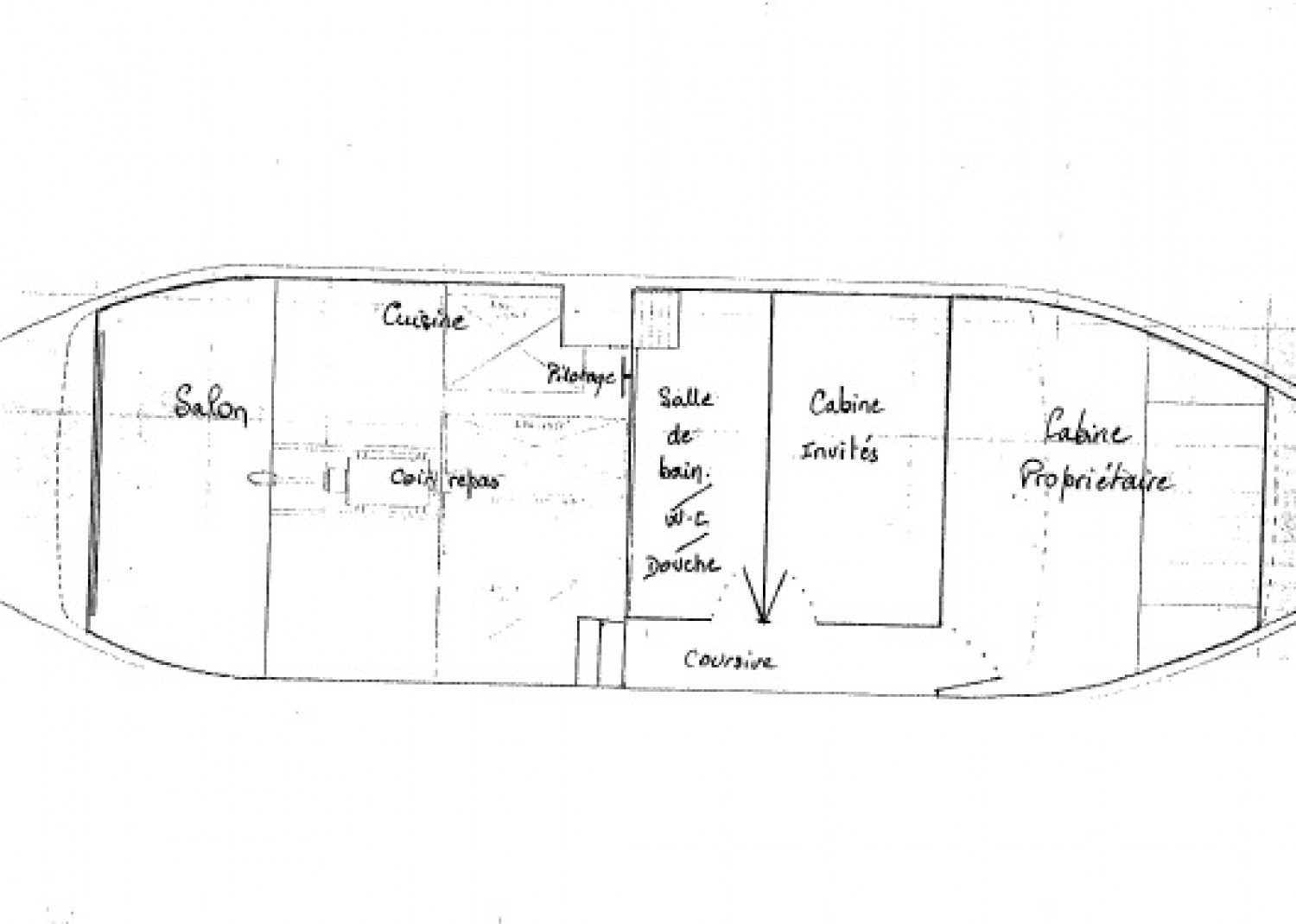 slider 22 Bateau Logement Silure 15m 2 Cabines